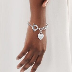 Return to Tiffany® Heart Tag Toggle Bracelet in Silver